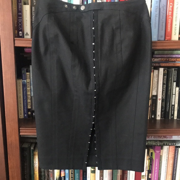 Byron Lars Black Pencil Skirt NWOT - Picture 4 of 7